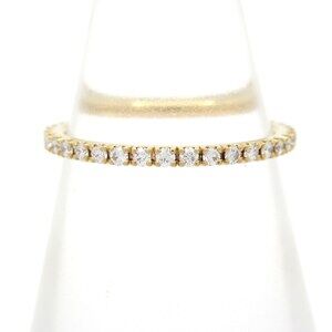 Van Cleef & Arpels Felicite Eternity Ring Ring 18K Yellow Gold Diamond